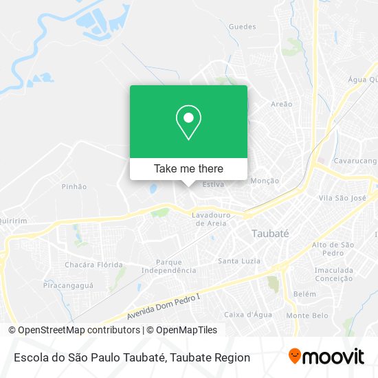 Escola do São Paulo Taubaté map