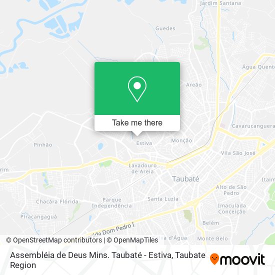 Assembléia de Deus Mins. Taubaté - Estiva map