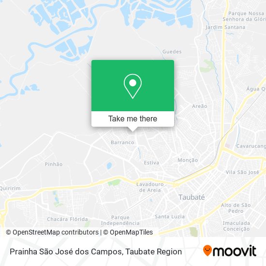 Prainha São José dos Campos map