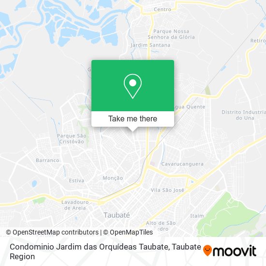 Mapa Condominio Jardim das Orquídeas Taubate