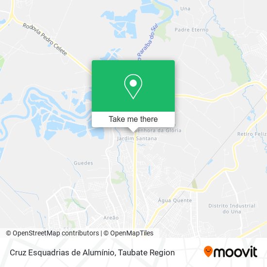 Cruz Esquadrias de Alumínio map