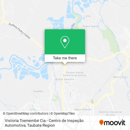 Mapa Vistoria Tremembé Cia - Centro de Inspeção Automotiva