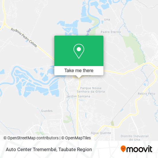 Mapa Auto Center Tremembé