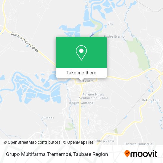 Grupo Multifarma Tremembé map