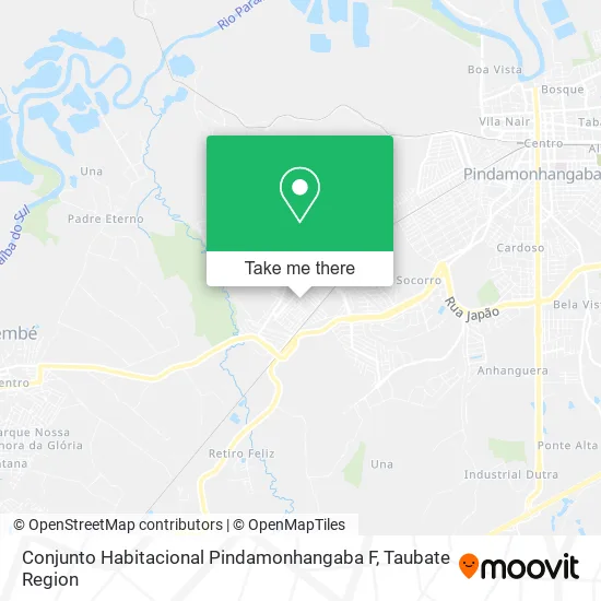 Conjunto Habitacional Pindamonhangaba F map