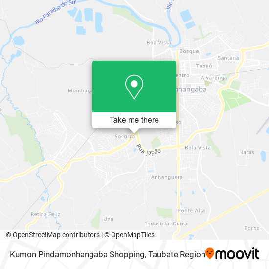 Kumon Pindamonhangaba Shopping map