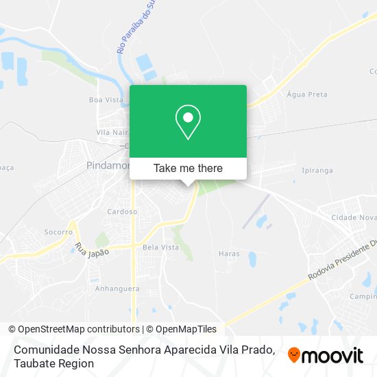 Mapa Comunidade Nossa Senhora Aparecida Vila Prado