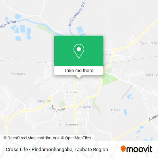 Cross Life - Pindamonhangaba map