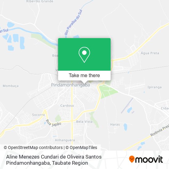 Aline Menezes Cundari de Oliveira Santos Pindamonhangaba map