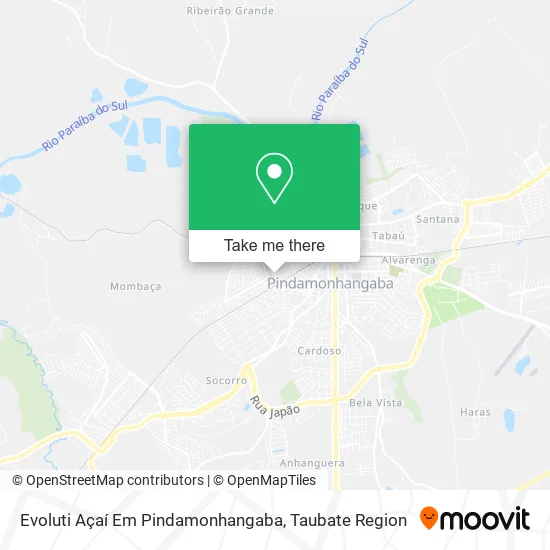 Evoluti Açaí Em Pindamonhangaba map