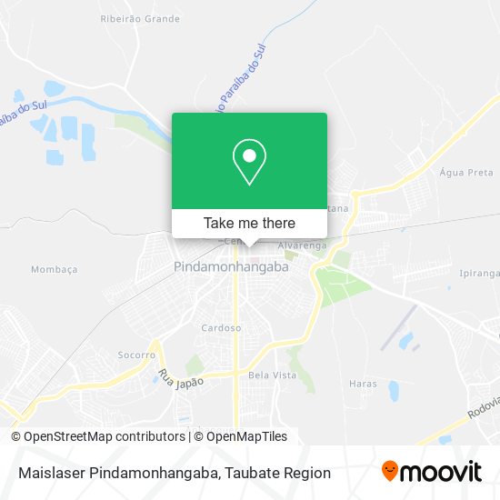 Maislaser Pindamonhangaba map