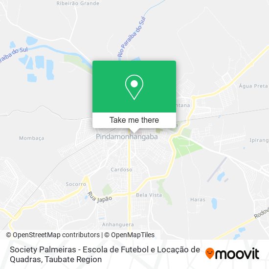Society Palmeiras - Escola de Futebol e Locação de Quadras map