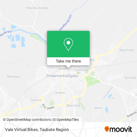 Vale Virtual Bikes map