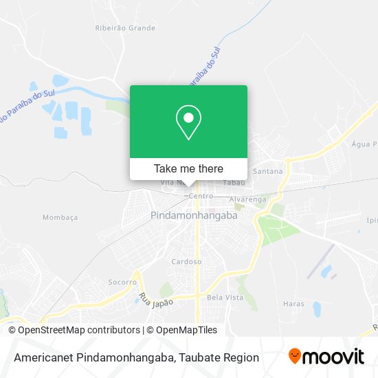 Americanet Pindamonhangaba map