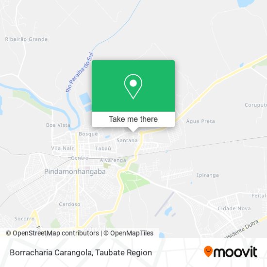 Borracharia Carangola map