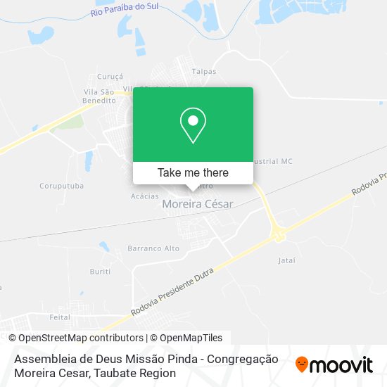 Assembleia de Deus Missão Pinda - Congregação Moreira Cesar map