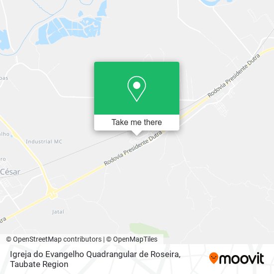 Igreja do Evangelho Quadrangular de Roseira map