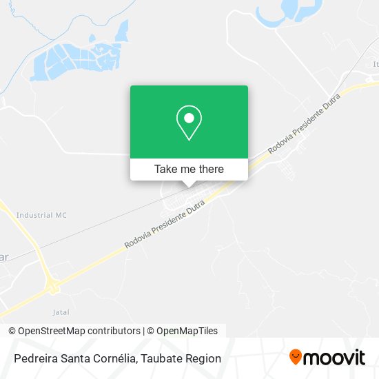 Pedreira Santa Cornélia map