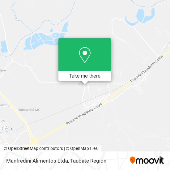Manfredini Alimentos Ltda map