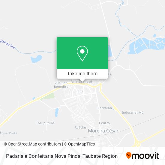 Padaria e Confeitaria Nova Pinda map