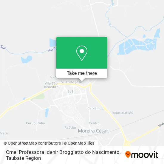 Cmei Professora Idenir Broggiatto do Nascimento map
