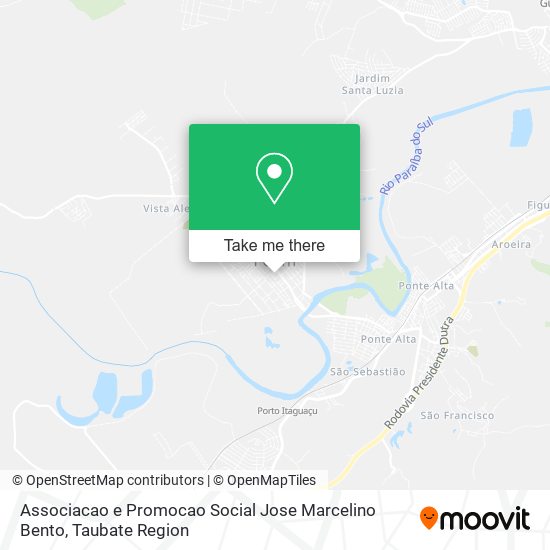 Mapa Associacao e Promocao Social Jose Marcelino Bento