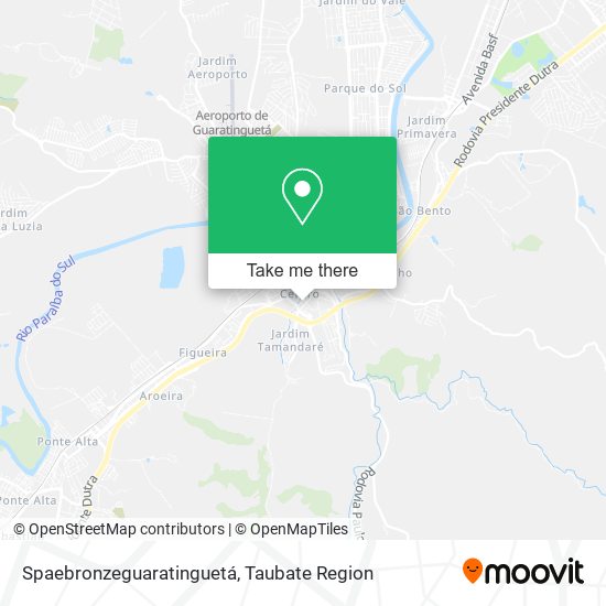 Spaebronzeguaratinguetá map