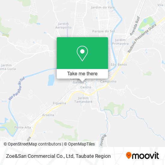 Zoe&San Commercial Co., Ltd map