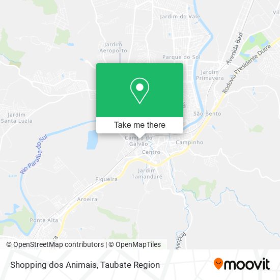 Shopping dos Animais map