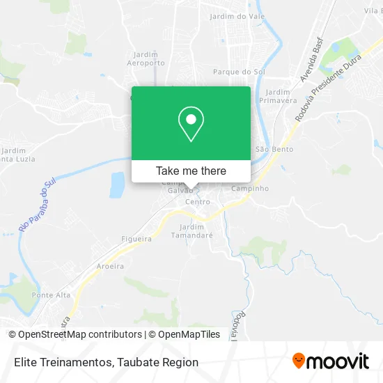 Elite Treinamentos map
