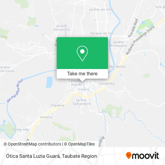 Ótica Santa Luzia Guará map
