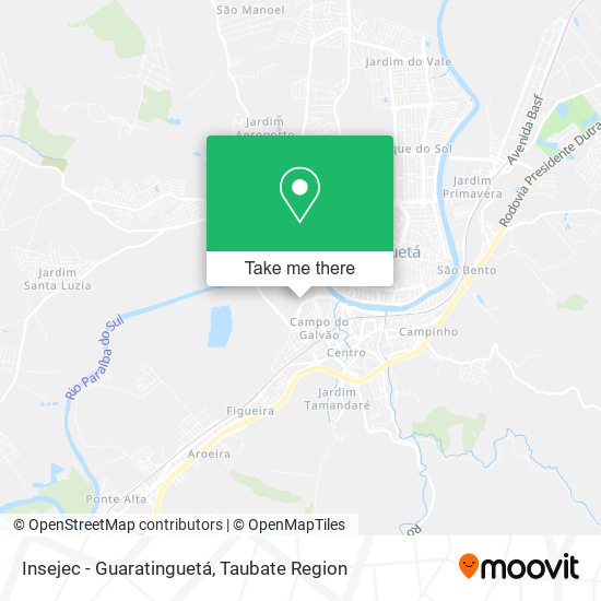 Insejec - Guaratinguetá map