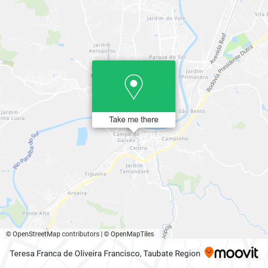 Mapa Teresa Franca de Oliveira Francisco