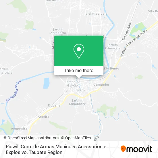 Ricwill Com. de Armas Municoes Acessorios e Explosivo map