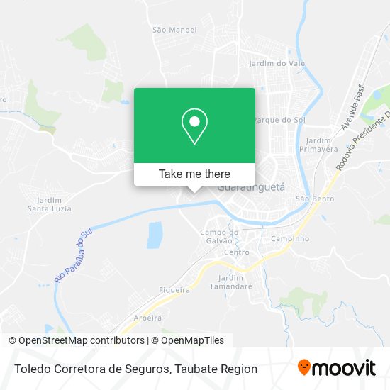 Mapa Toledo Corretora de Seguros