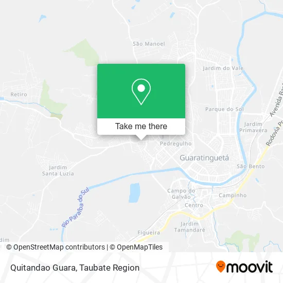 Quitandao Guara map