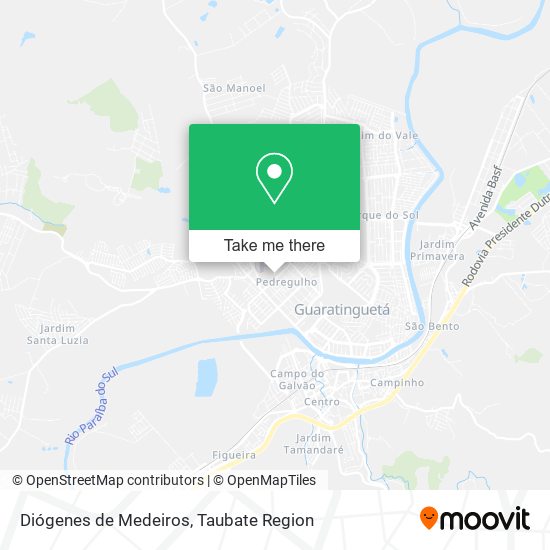 Diógenes de Medeiros map