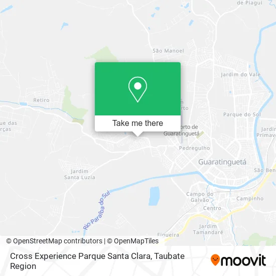 Cross Experience Parque Santa Clara map
