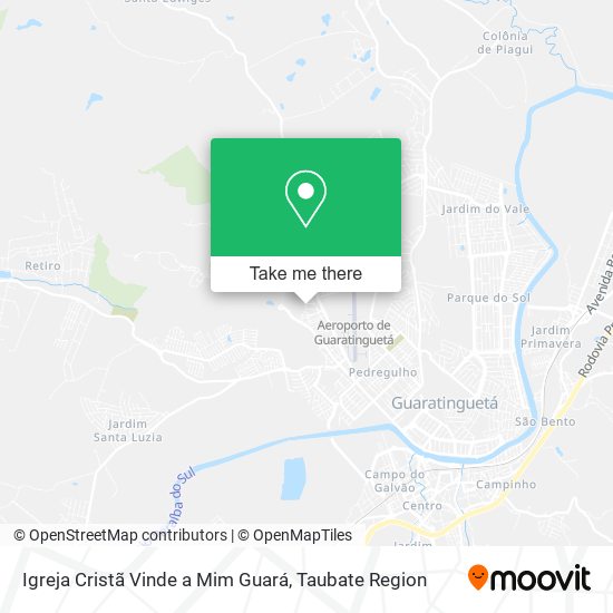 Igreja Cristã Vinde a Mim Guará map