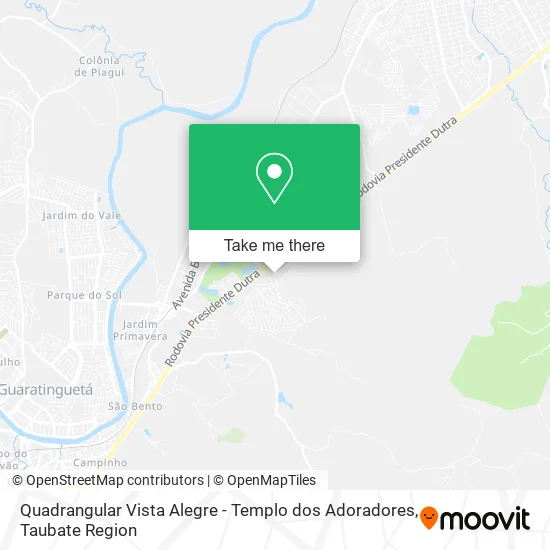 Quadrangular Vista Alegre - Templo dos Adoradores map