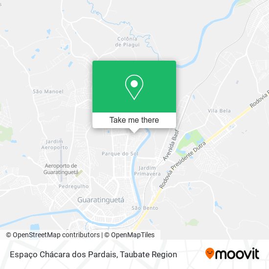 Espaço Chácara dos Pardais map