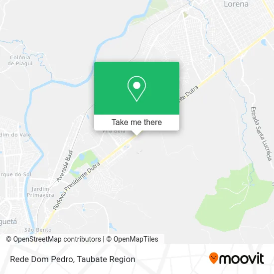 Rede Dom Pedro map