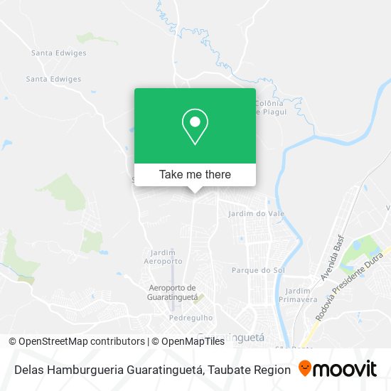 Delas Hamburgueria Guaratinguetá map