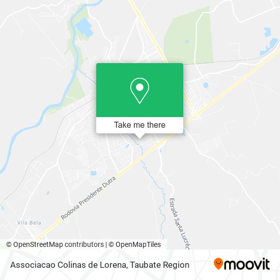 Associacao Colinas de Lorena map