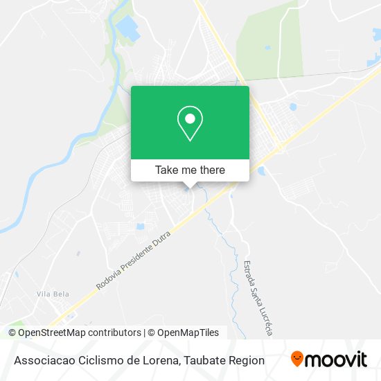 Associacao Ciclismo de Lorena map