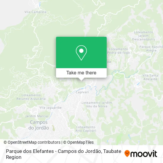 Parque dos Elefantes - Campos do Jordão map