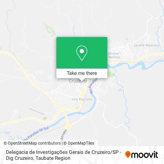 Delegacia de Investigações Gerais de Cruzeiro / SP - Dig Cruzeiro map