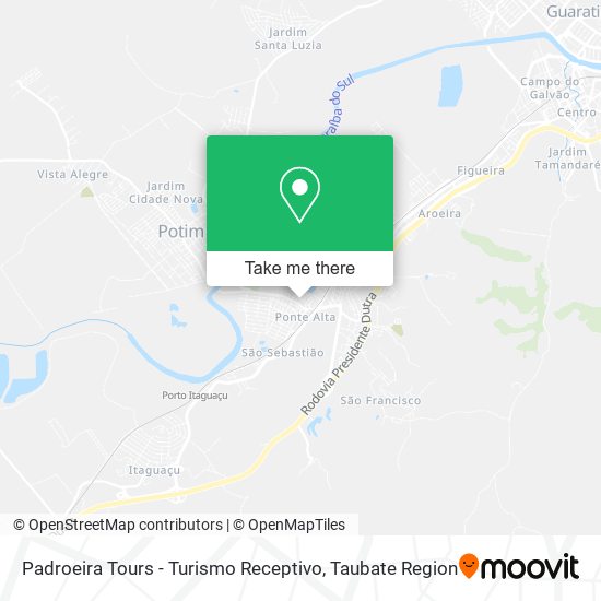Padroeira Tours - Turismo Receptivo map
