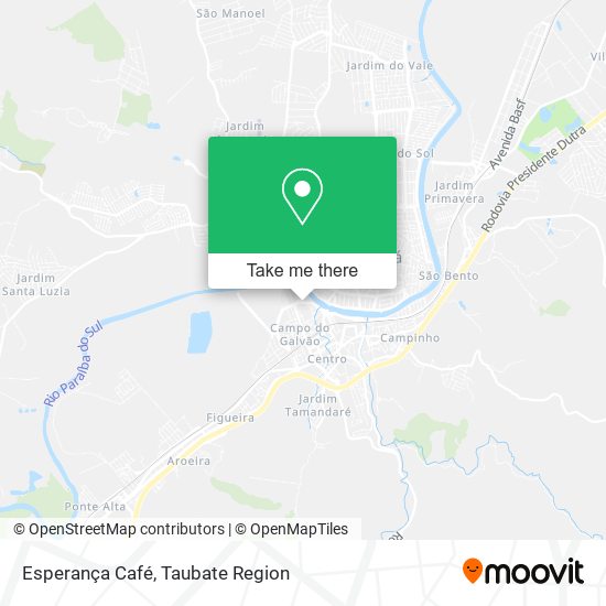 Esperança Café map