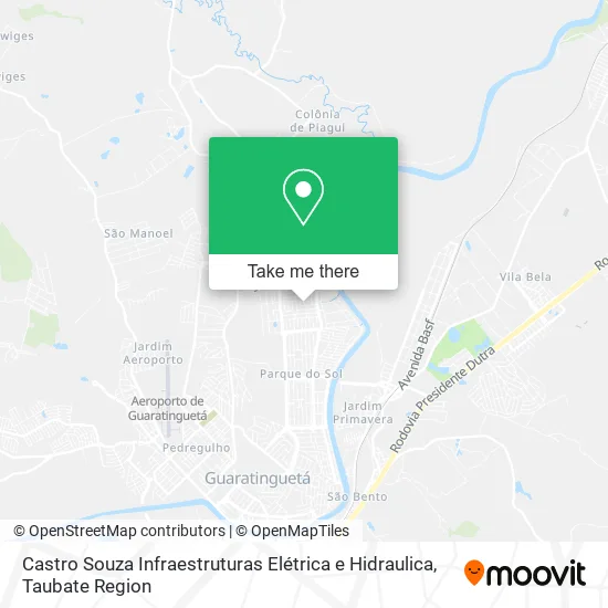 Castro Souza Infraestruturas Elétrica e Hidraulica map
